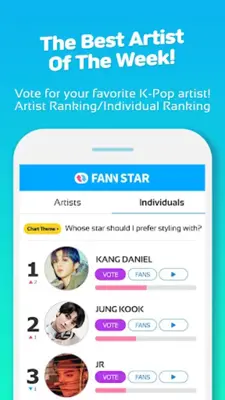 FAN N STAR (K-POP Idols Rankin android App screenshot 4